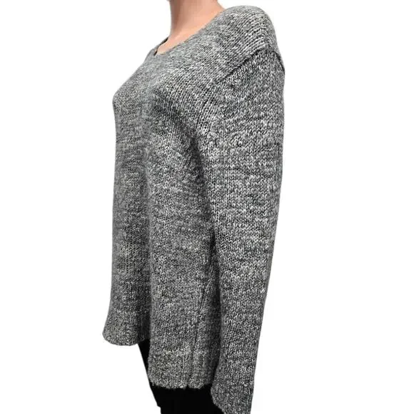 Tommy Bahama Jeans Sweater Marled Gray Oversized Women XL Wool Acrylic Knit - Picture 9 of 13